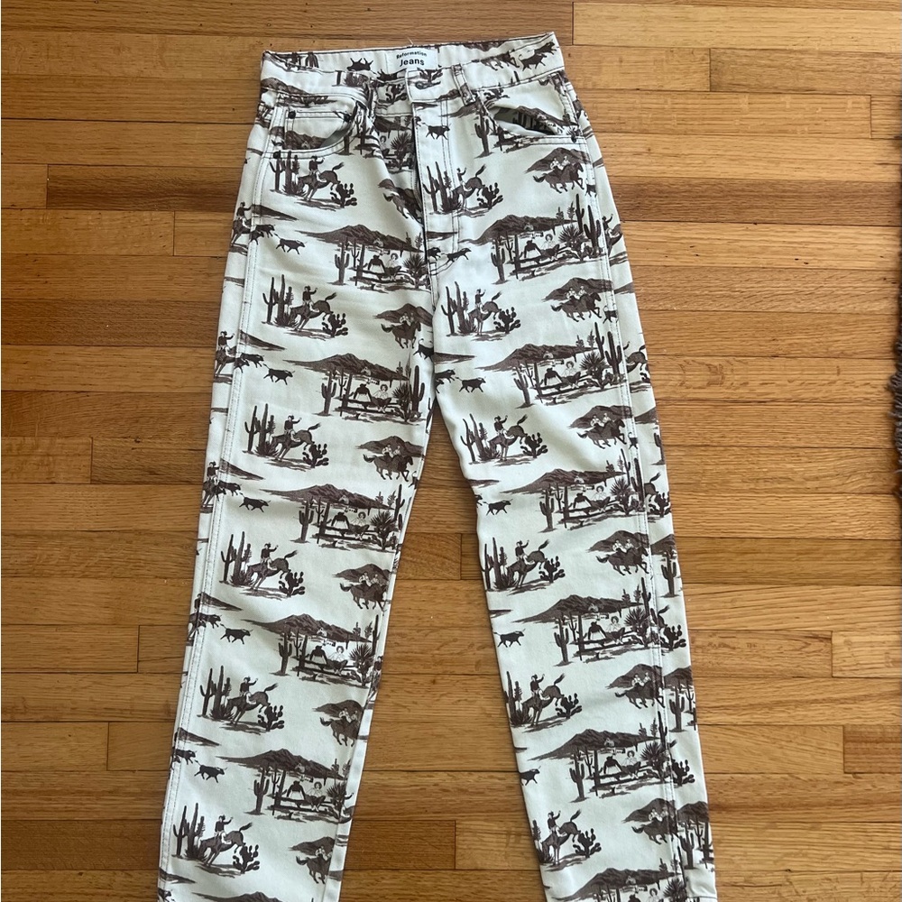 Reformation Desert Print Pants